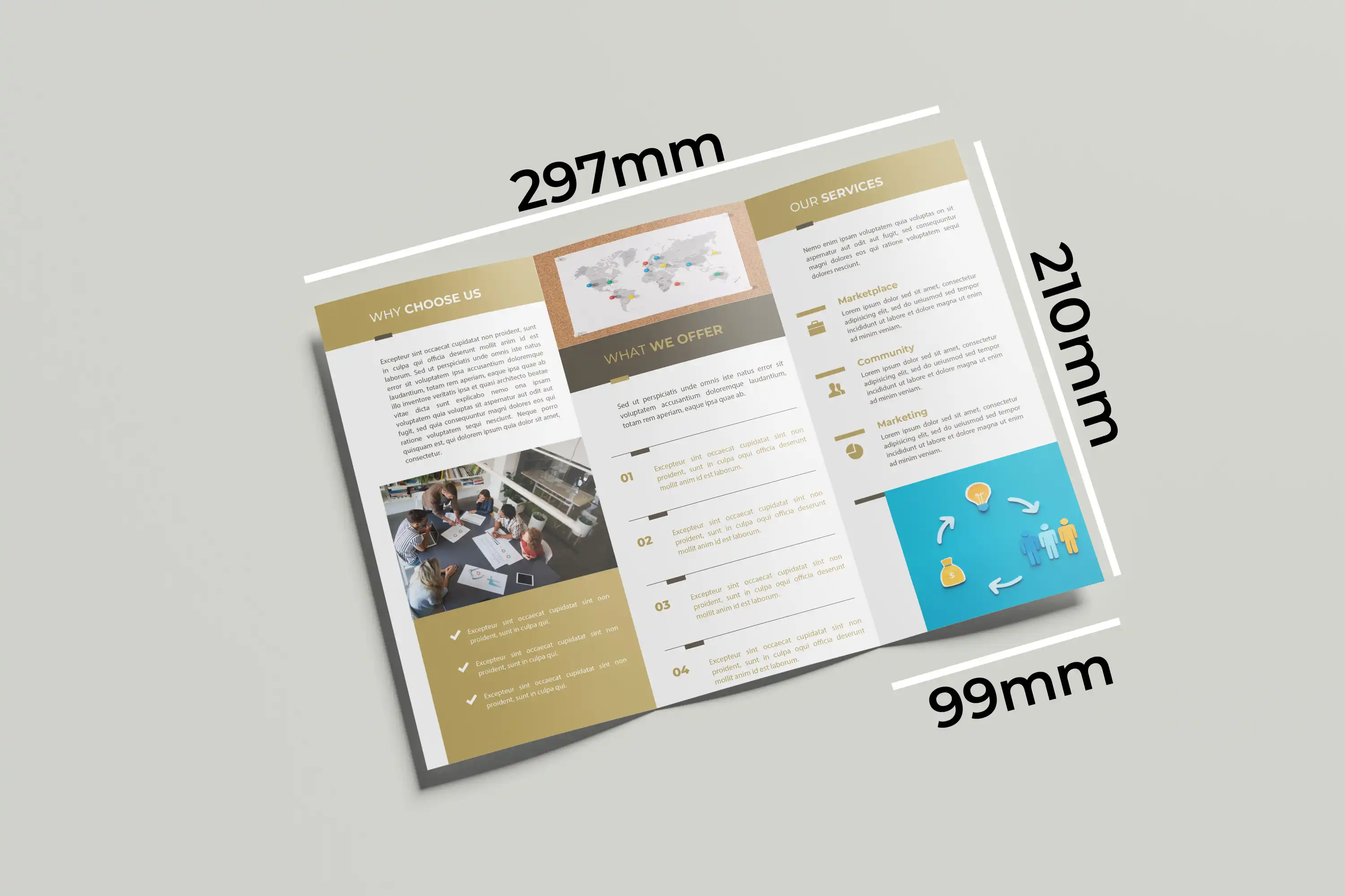 A4 Z-Fold Flyers and Leaflets